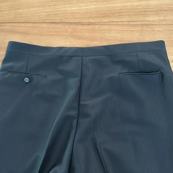 Men’s vintage 38 x 32 black striped pants - Picture 3 of 3